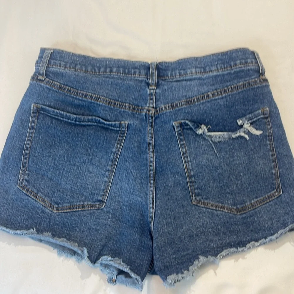 JESSICA SIMPSON SIZE 31 HIGH WAIST Denim Blue Women's Shorts